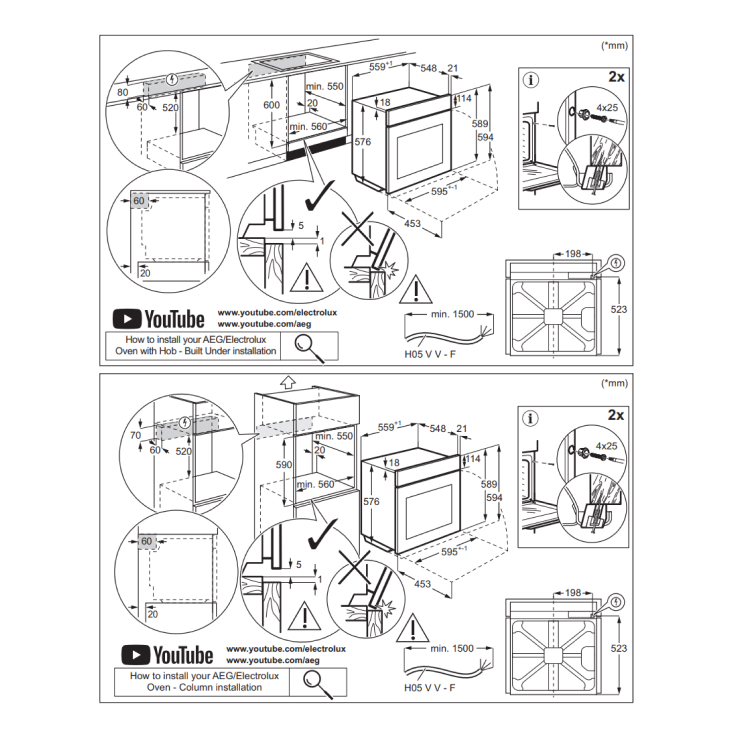Духовой шкаф Electrolux EOF5F50V